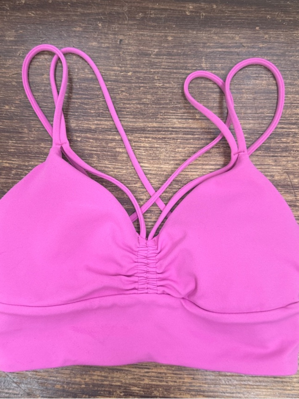 lululemon athletica Hot Pink Strappy Sports Bra